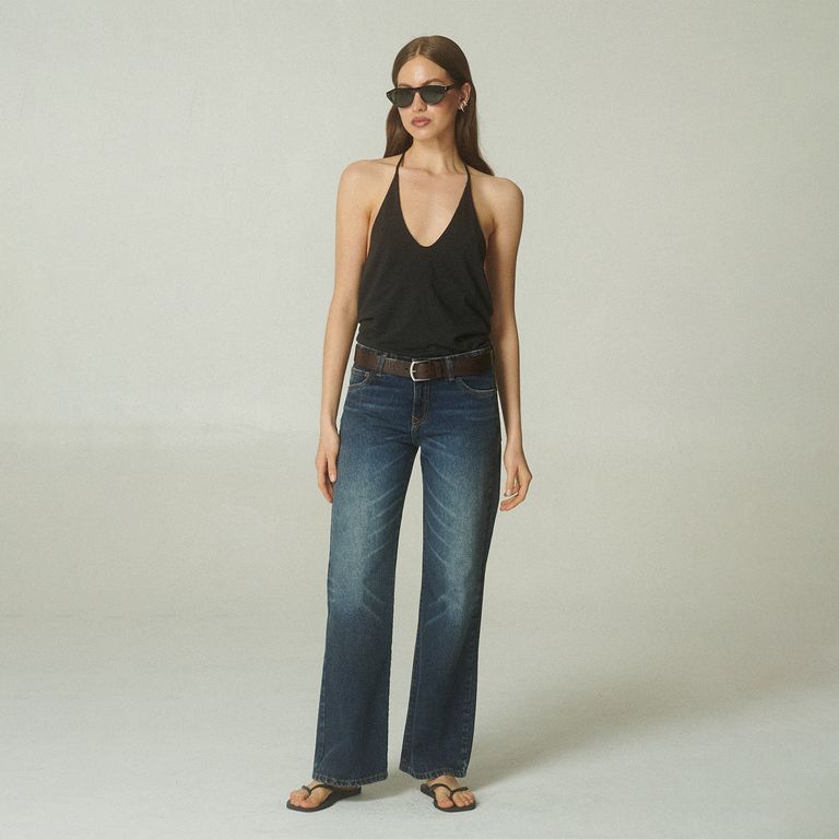 Jeans Mujer Tiro Medio