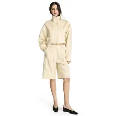 LALALOU - Chaqueta Bomber Alba Lino Mujer