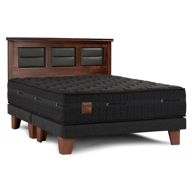 Cama Europea Copper Black King
