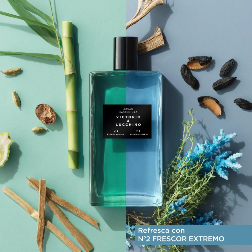 Perfume Hombre Aguas Masculinas V&L Nº4 Evasión Exótica Eau de Toilette 150 ml, foto 2