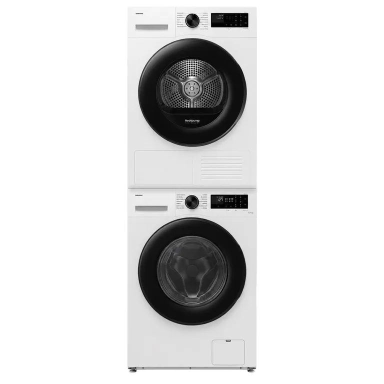 Lavadora Carga Frontal 12KG + Secadora 9kg Bomba de Calor con SmartThings + Kit apilamiento