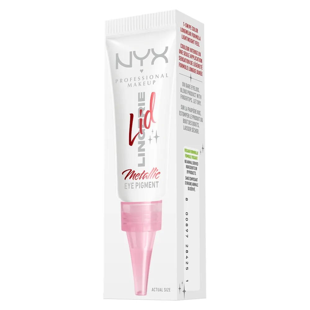 Nyx Professional Makeup Lid Lingerie Satin Silver, foto 3