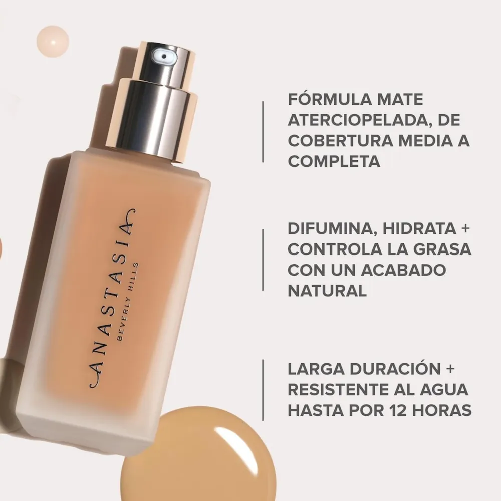 Anastasia Beverly Hills Impeccable Blurring Second-Skin Matte Foundation 1N, foto 6
