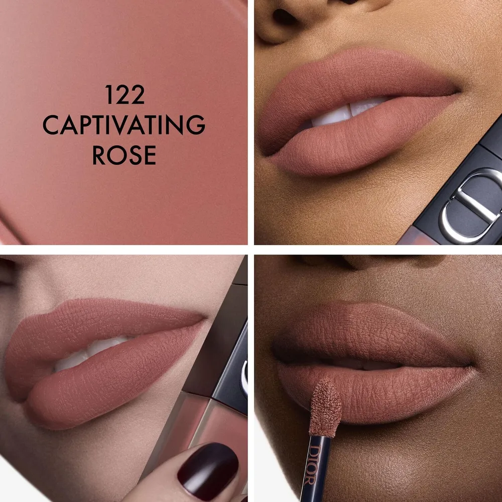 Rouge Dior On Stage Ink Blur Matte 122 Captivating Rose, foto 4