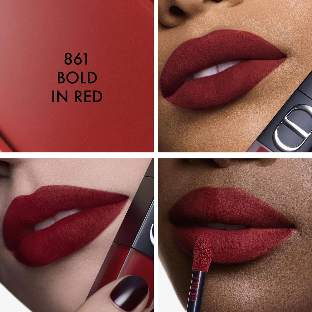 Rouge Dior On Stage Ink Blur Matte 861 Bold In Red, foto 4