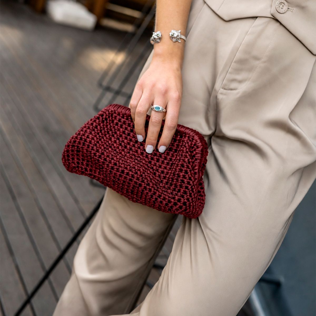 LIMA BAGS - Cartera Clutch Con Mucho Espacio Mujer Lima Bags