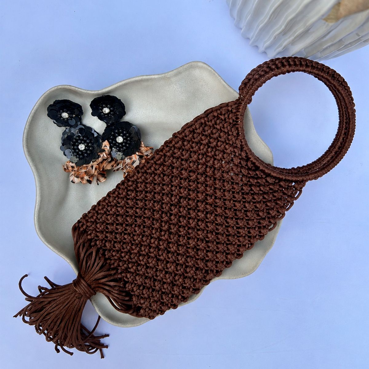 LIMA BAGS - Cartera Hecha En Macrame Mujer Lima Bags