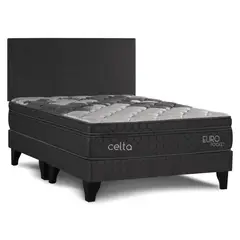CELTA - Cama Europea Euro Pocket King x1.80mt+Respaldo