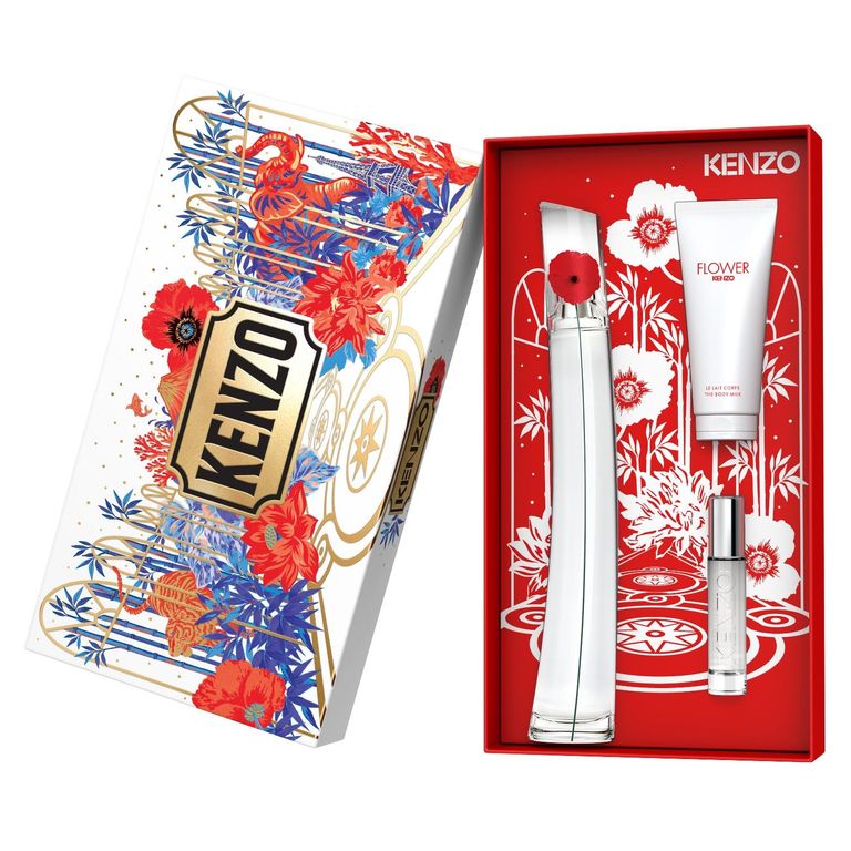 Flower by Eau de Parfum 100 ml + Body Milk 75 ml + Travel Spray 10 ml