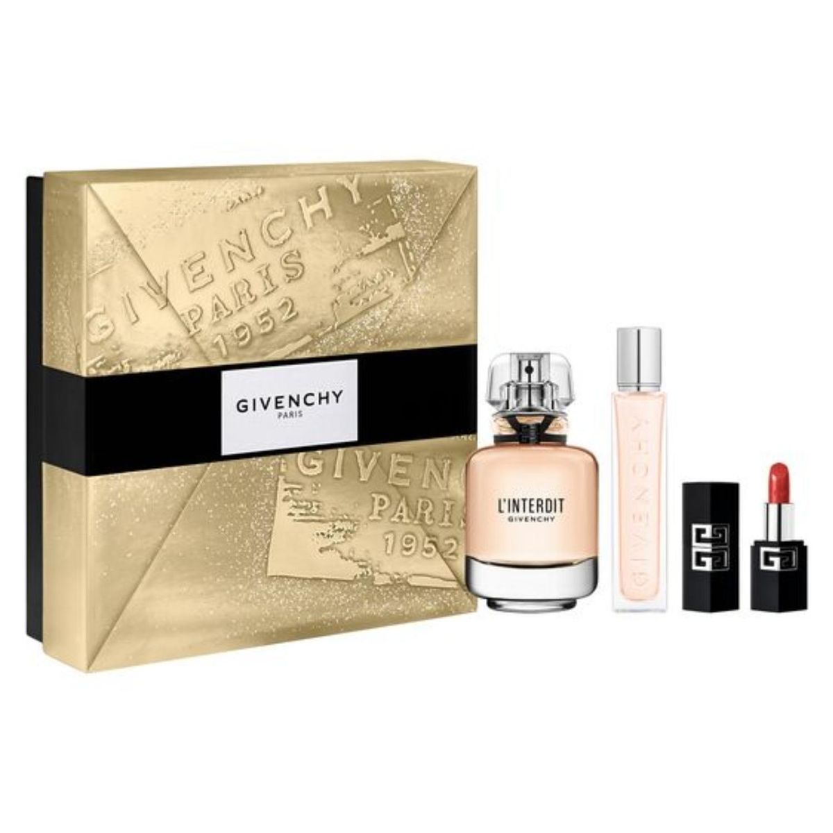 GIVENCHY L'Interdit Eau de Parfum 50 ml + Travel Spray 12.5 ml + Mini ...