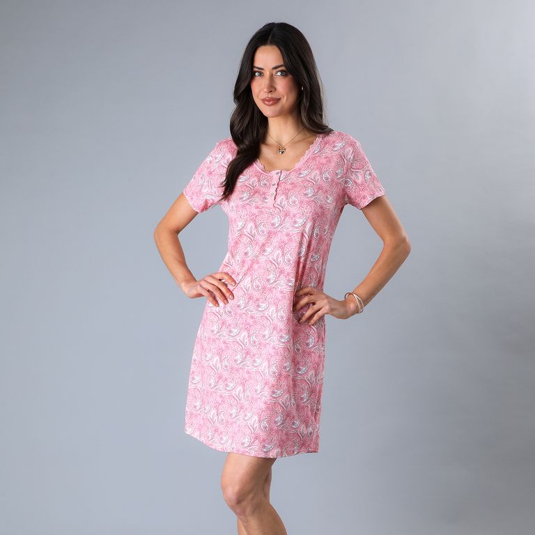 Camisa De Dormir Algodón Mujer