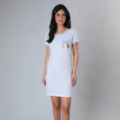 FLORES - Camisa De Dormir Algodón Mujer