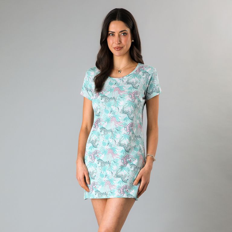 Camisa De Dormir Algodón Mujer