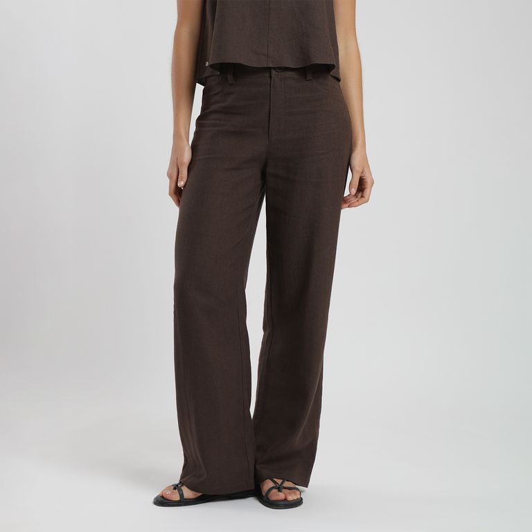 Pantalón Faro con Lino Mujer