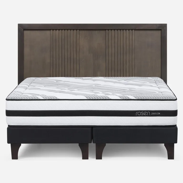 Cama Europea Driven King X 2.00 CM Base Dividida + Respaldo