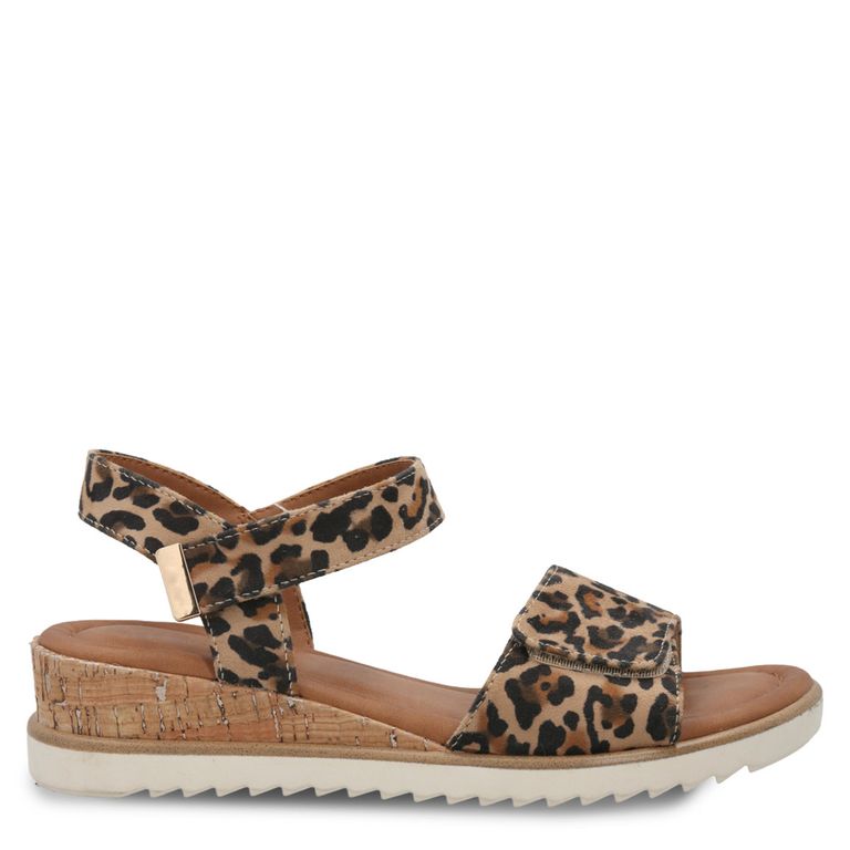 HUSH PUPPIES Sandalia Mujer Cuero Café