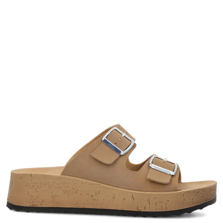 HUSH PUPPIES Sandalia Mujer Cuero Café