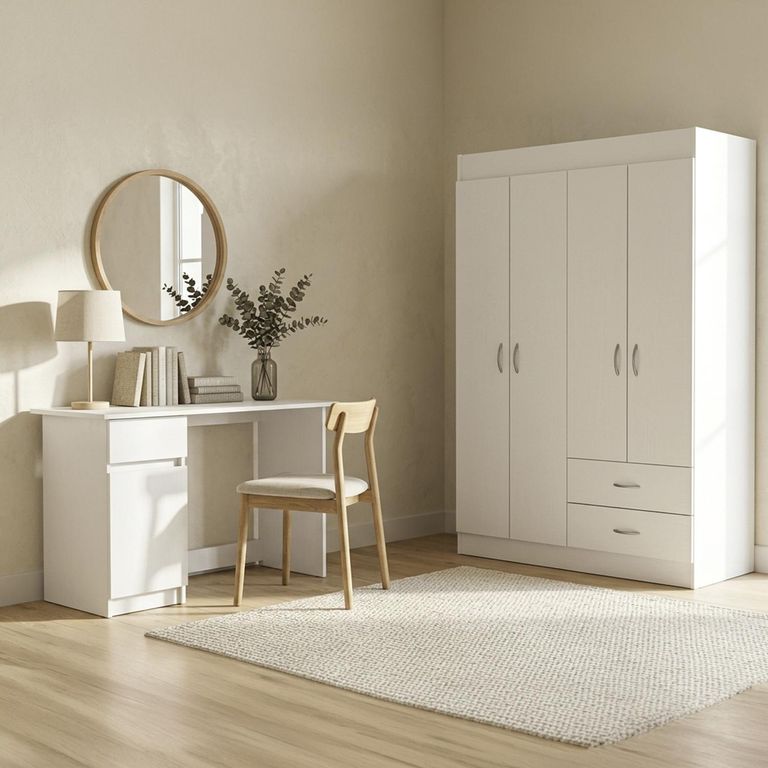 Clóset 3 Puertas +Escritorio 1 Cajón 1 Puerta
