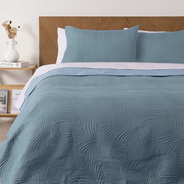 Quilt Mallorca Mf King Celeste