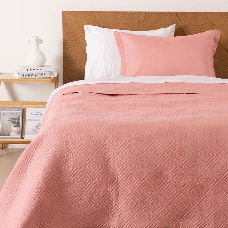 Quilt Cordoba 1.5 Plazas Coral