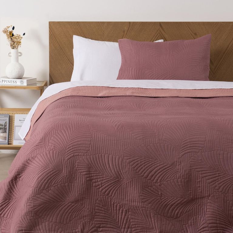 Quilt Mallorca Mf 1.5 Plazas Rosa