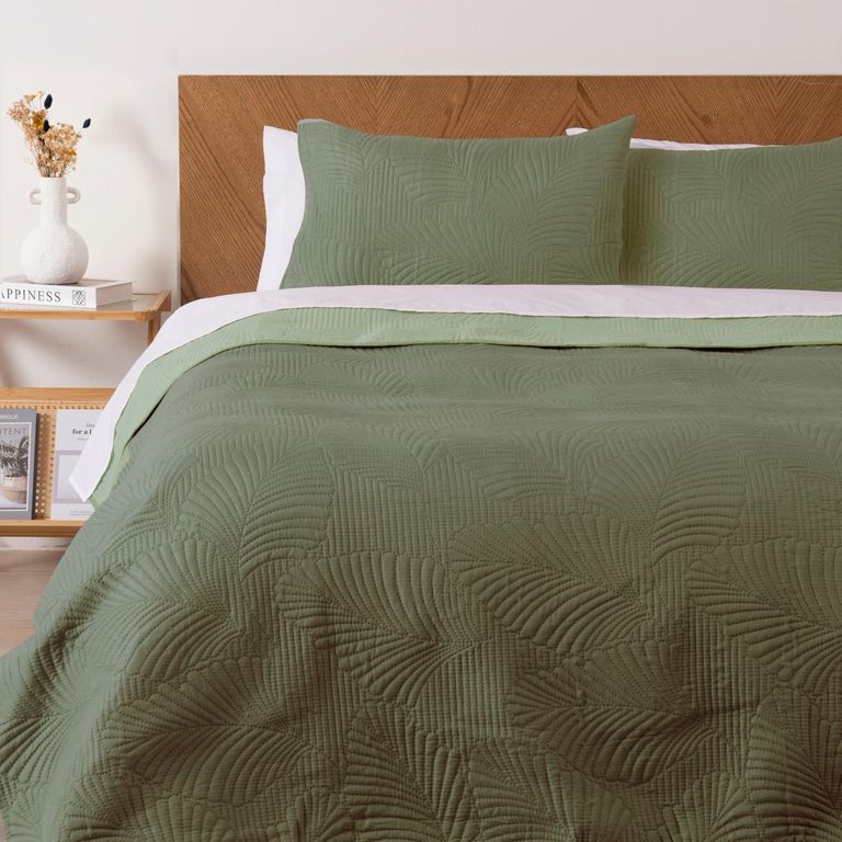 Quilt Mallorca Mf 2 Plazas Verde