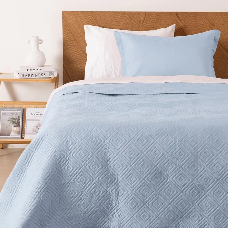 Quilt Cordoba 1.5 Plazas Celeste