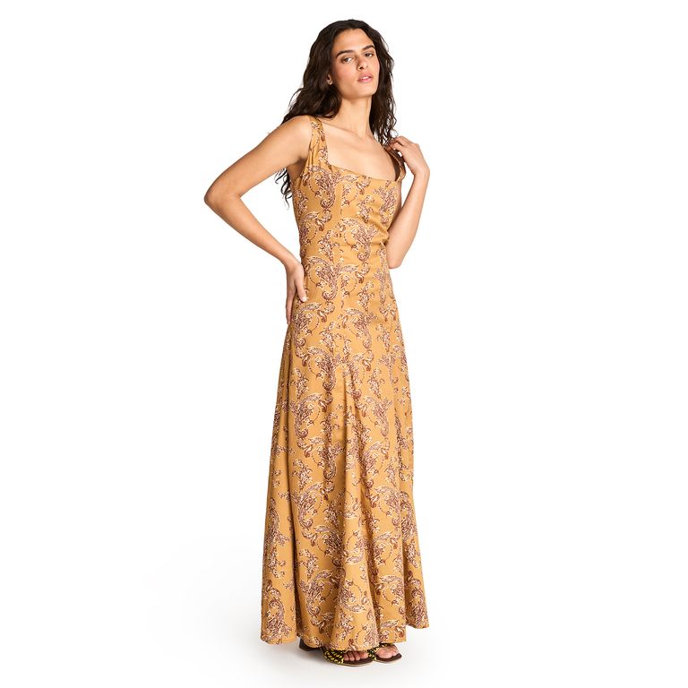 Vestido Largo Estampado Mujer