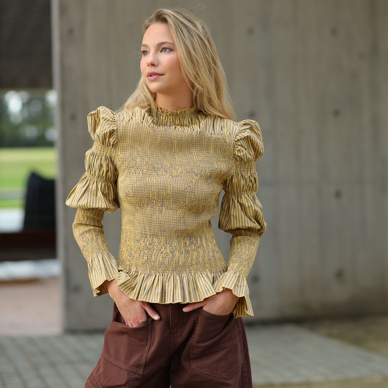 Blusa Maya Raya Amarillo Mujer Caledonia