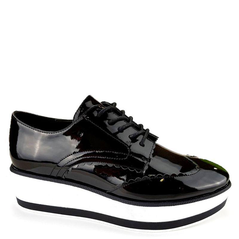 CHALADA - Zapato Mujer Oxford Gate Negro