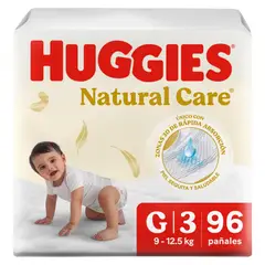 HUGGIES - Pañal Natural Care G 96U