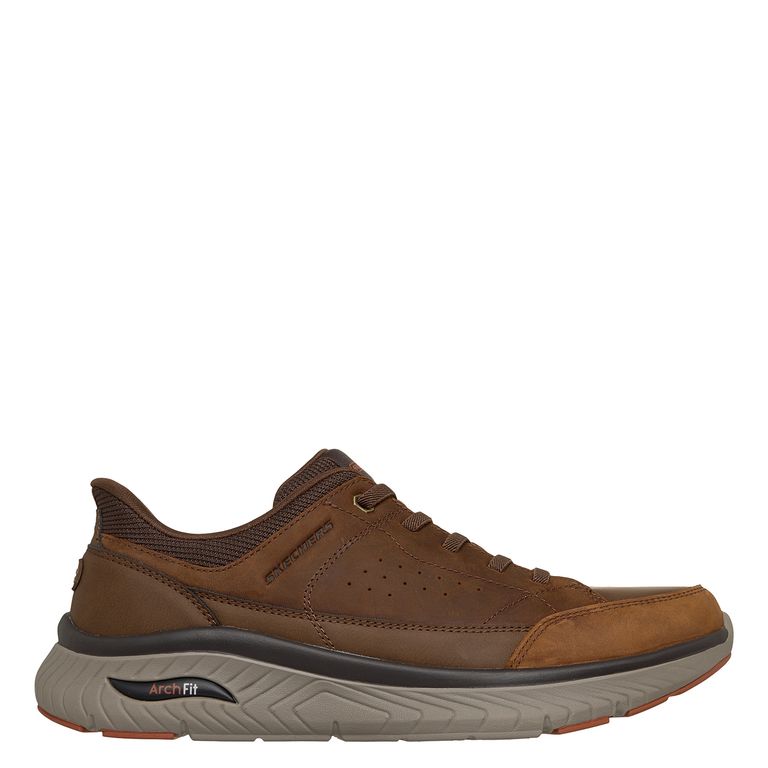 Arch Fit Crosser Zapatilla Urbana Hombre Cuero Café