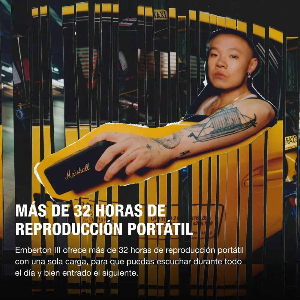 Marshall Emberton II Negro y Latón, foto 13