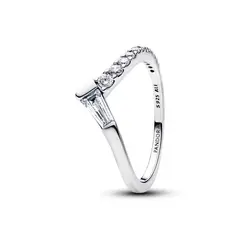 PANDORA - Anillo Banda En Pavé Tiara Baguette