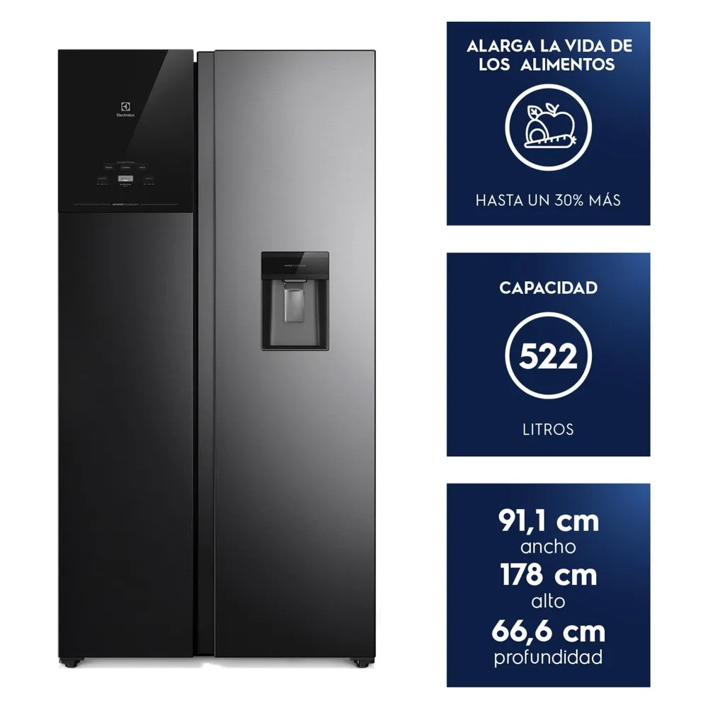 Refrigerador Side by Side ES50WB 522 L, foto 2