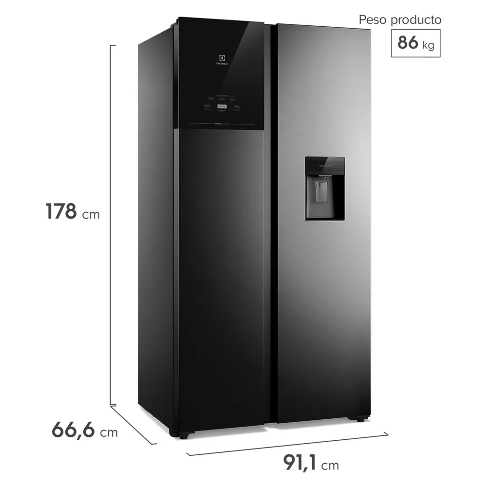 Refrigerador Side by Side ES50WB 522 L, foto 3