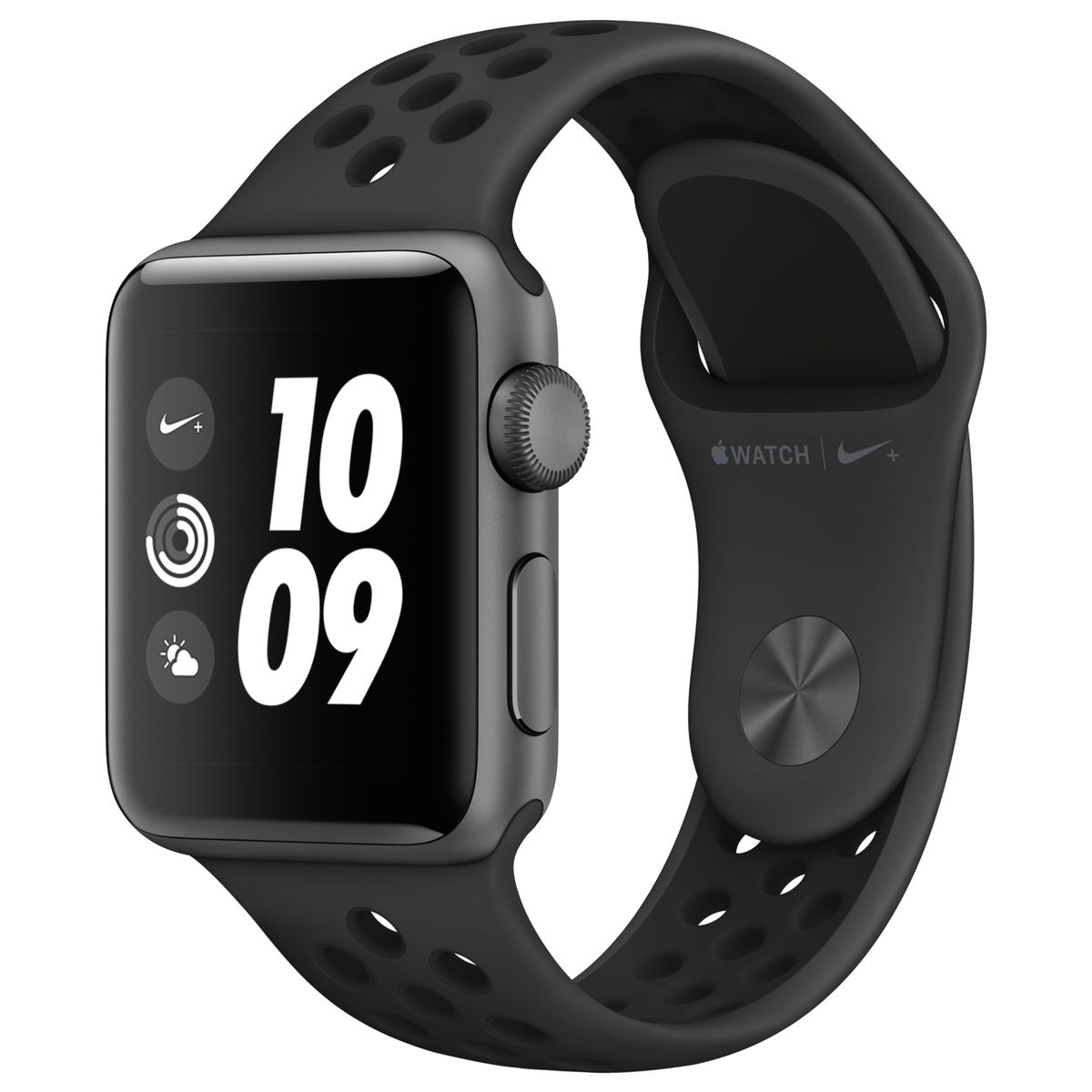 APPLE - Apple Watch Nike Series 3 (38mm, GPS) - Caja aluminio gris espacial - Correa Nike Sport color antracita/negra