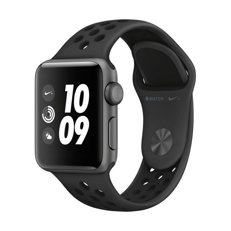APPLE - Apple Watch Nike Series 3 (38mm, GPS) - Caja aluminio gris espacial - Correa Nike Sport color antracita/negra