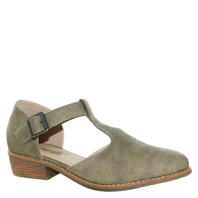 DINASTELLA - Zapato Mujer Abierto Hebilla Kakhy