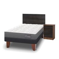 Cama Europea Anatomic 11 1.5 Plazas Mueble + Respaldo