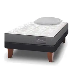 CIC - Cama Europea Anatomic 1.5 Plaza Base Normal 105X200 Cm + Almohada