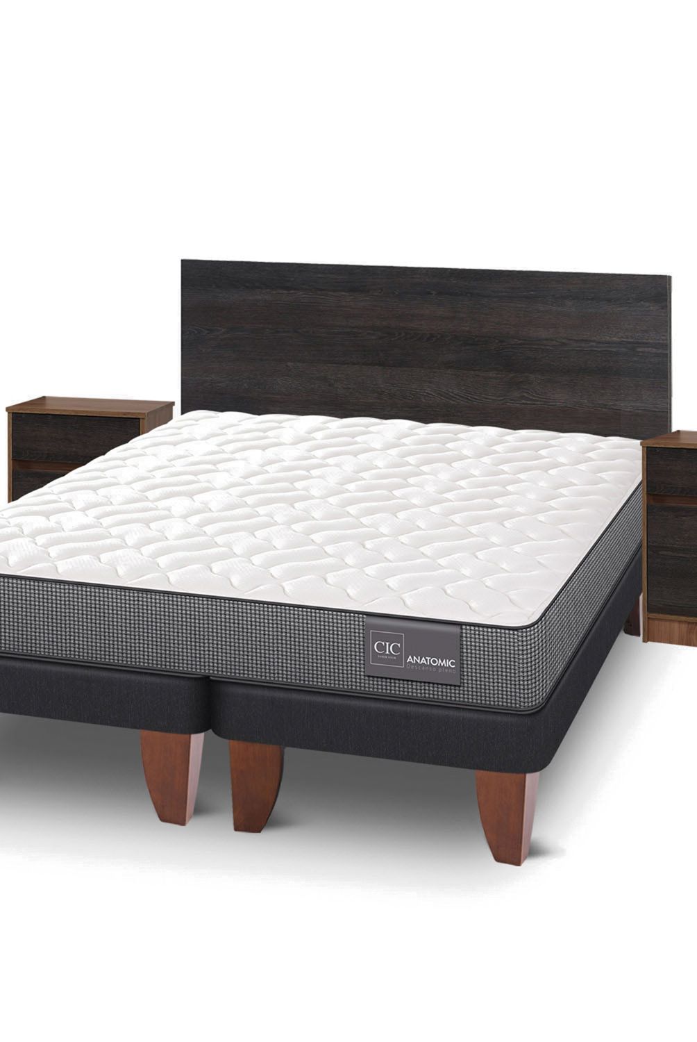 CIC - Cama Europea Cic Anatomic 13 King Mueble + Respaldo