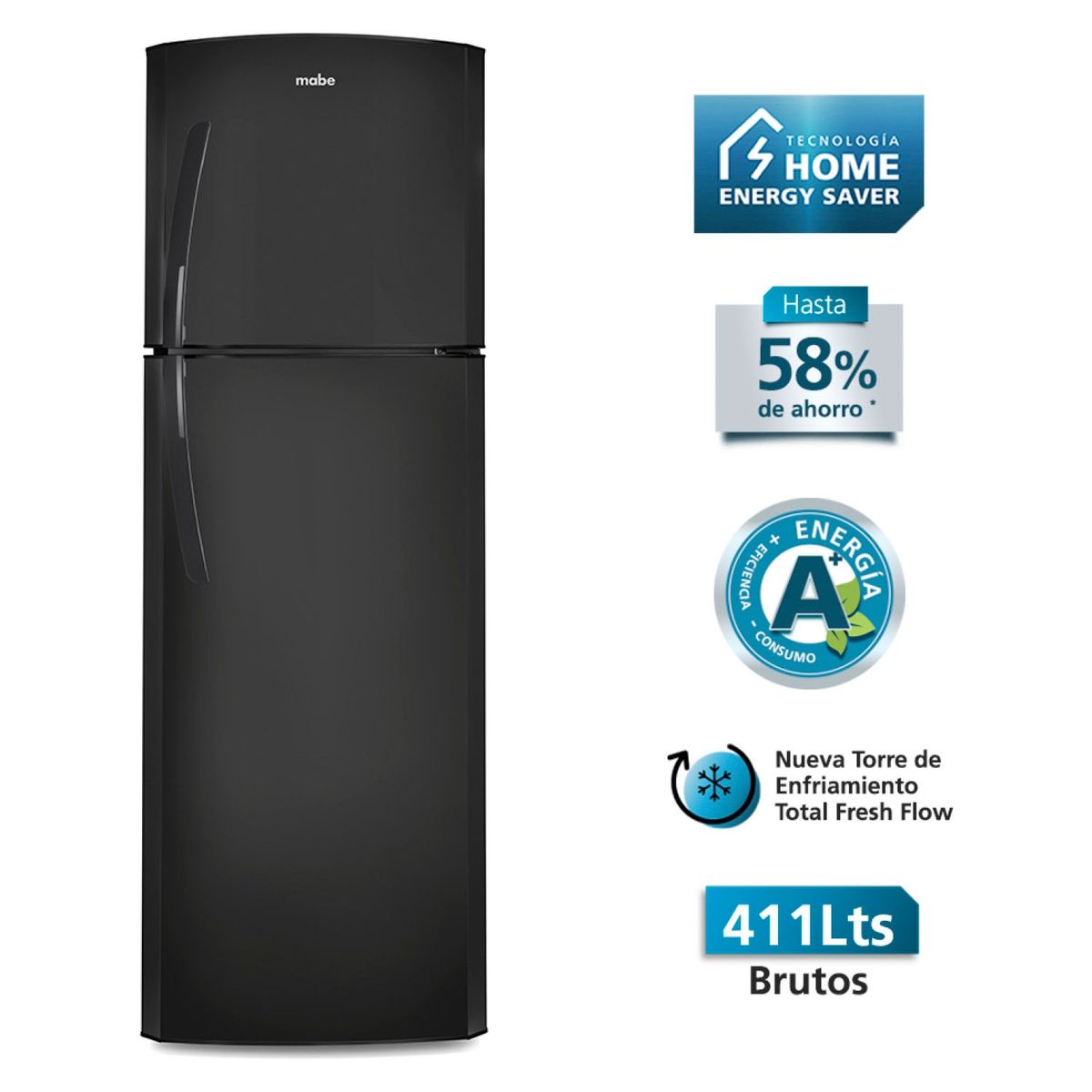 MABE - Refrigerador No Frost 400 lt RMP400FHUG
