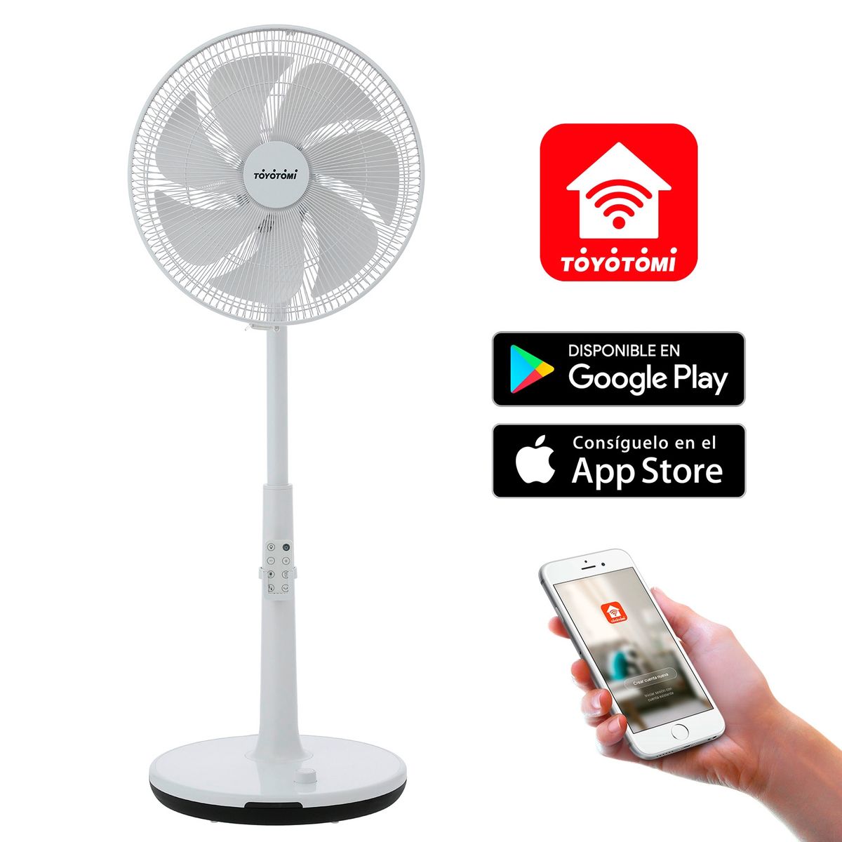 TOYOTOMI - Ventilador De Pedestal 14 Pulgadas VP35-DC-WIFI Toyotomi