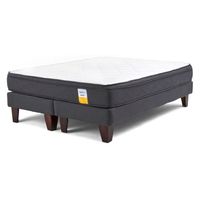 Cama Europea Eurotop 2 Plazas X 1.90Mt Base Dividida