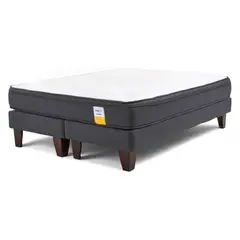 DRIMKIP - Cama Europea Eurotop 2 Plazas X 1.90Mt Base Dividida