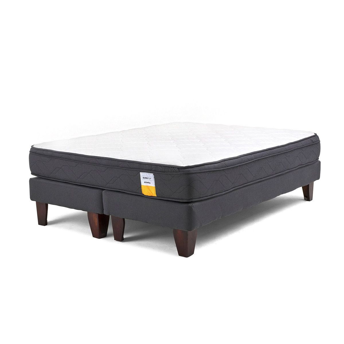 DRIMKIP - Cama Europea Eurotop King X 2.00Mt Base Dividida Drimkip