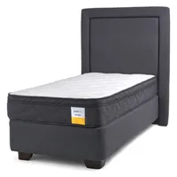 Cama Americana Eurotop 1.5 Plaza Plus Bn 105X200 Cm + Respaldo