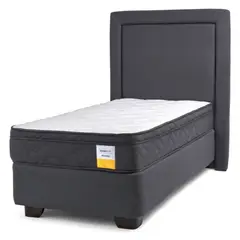 DRIMKIP - Cama Americana Eurotop 1.5 Plaza Plus Bn 105X200 Cm + Respaldo