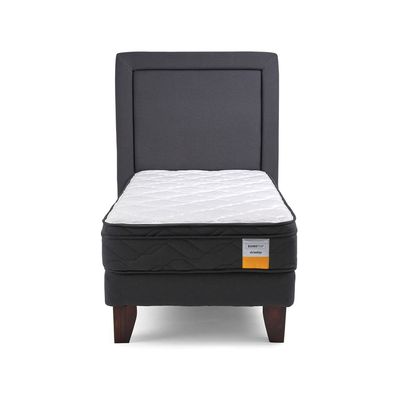 Imagen 2 del producto Cama Europea Eurotop 1.5 Plaza Bn 105X190 Cm + Respaldo